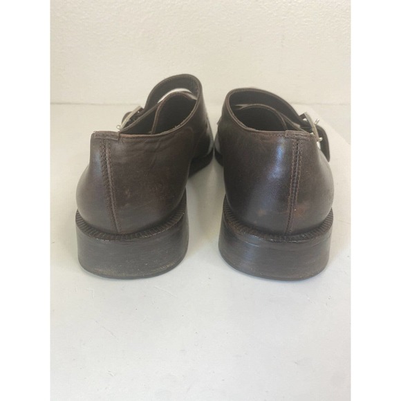 Giorgio Armani Leather Monk Strap dress shoes brown mens size 45 leather. main image 10